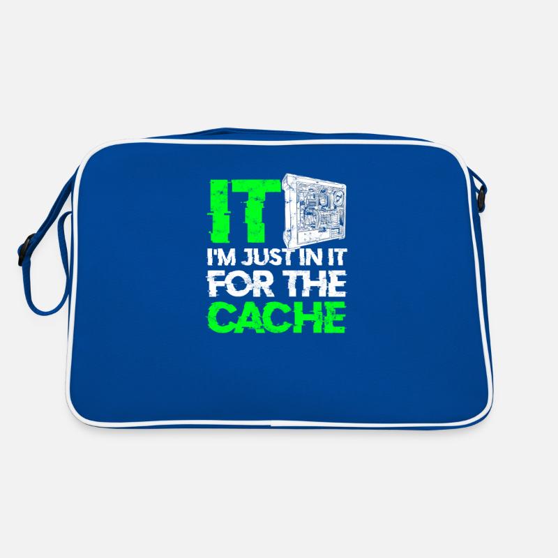 IT I'm just in it for the cache - tech Retro Bag