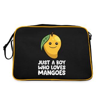 Juste un garçon qui aime les mangues - Sac Retro - noir/or - Dos