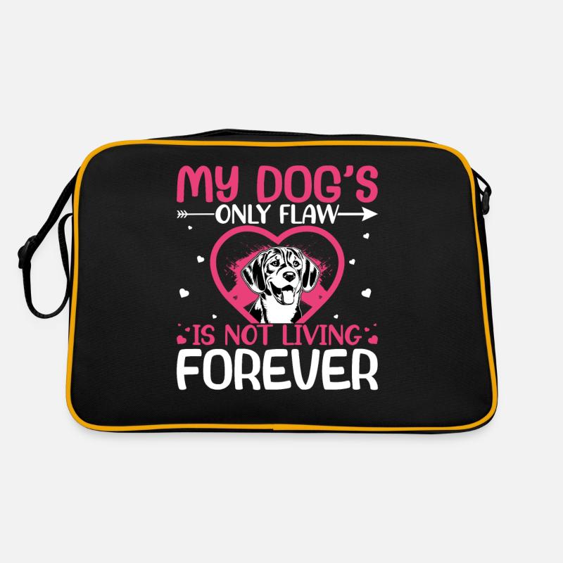 Beagle Dog's Only Flaw Lustige Hundehalter Retro Tasche