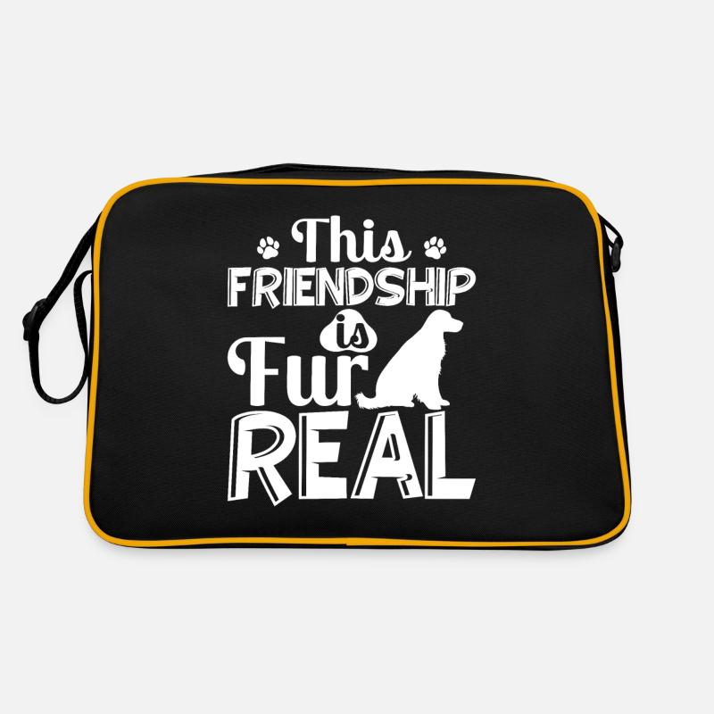 Cocker Spaniel Friendship is Fur Real Fun Retro Bag