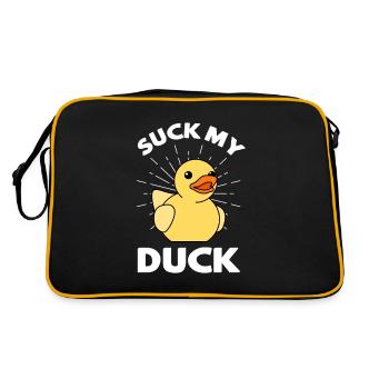 Suck My Duck Squeaky Duck Bathtubs Duck - Retro Bag - black/gold - Back
