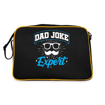 Dad Joke Papa Joke Jokes Father - Retro Bag - black/gold - Back