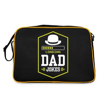 Dad Joke Papa Joke Jokes Father - Retro Bag - black/gold - Back