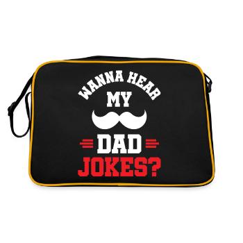Papa Blague Papa Blagues Père - Sac Retro - noir/or - Dos
