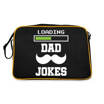 Papa Blague Papa Blague Père Blagues - Sac Retro - noir/or - Dos
