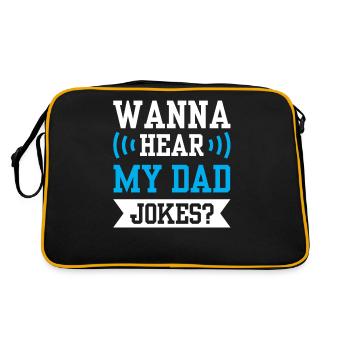 Papa Blague Papa Blague Père Blagues - Sac Retro - noir/or - Dos