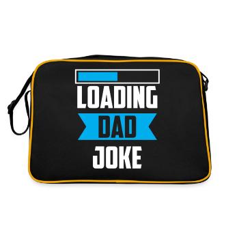 Dad Joke Papa Joke Jokes Father - Retro Bag - black/gold - Back