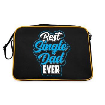 Best Single Father Ever Dad - Retro Bag - black/gold - Back