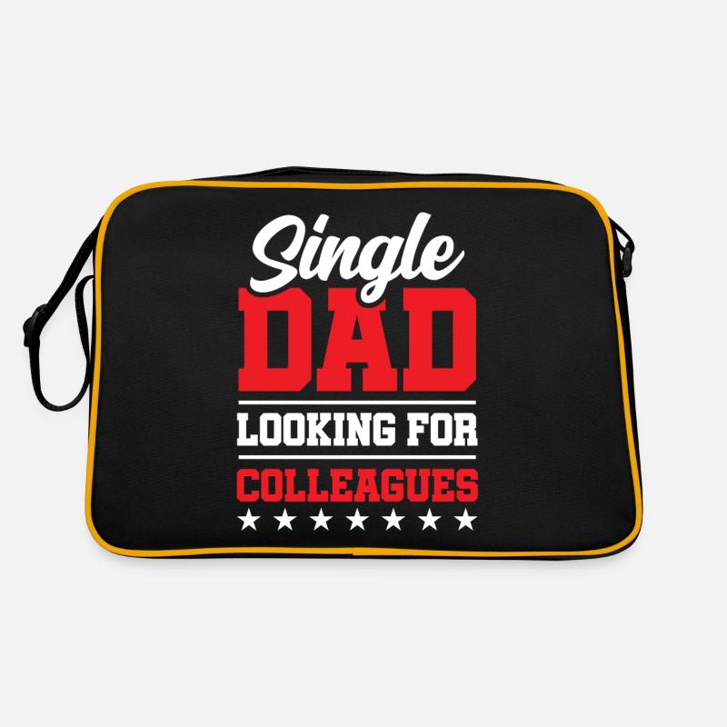 Single Father Daddy Papa Single Parent Retro Bag