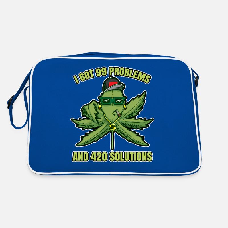 J’ai eu 99 problèmes et 420 solutions Cannabis Weed Sac Retro