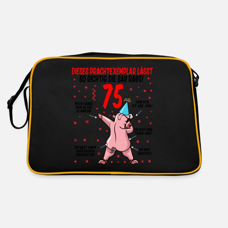 75 Geburtstag Geschenkidee Baujahr 1947 lustig Retro Tasche