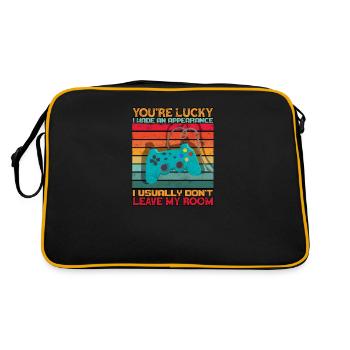 Tu as de la chance que j’ai fait une apparition que je n’ai pas l’habitude de faire - Sac Retro - noir/or - Dos