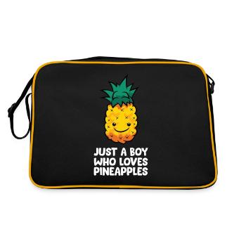 Juste un garçon qui aime l’ananas - Sac Retro - noir/or - Dos