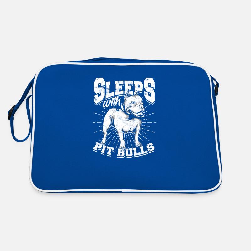 Schlaft mit Pitbulls - pitbull Retro Tasche