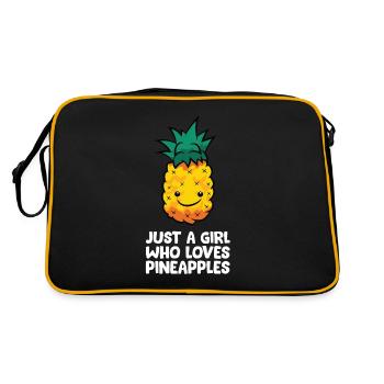 Juste une fille qui aime l’ananas - Sac Retro - noir/or - Dos
