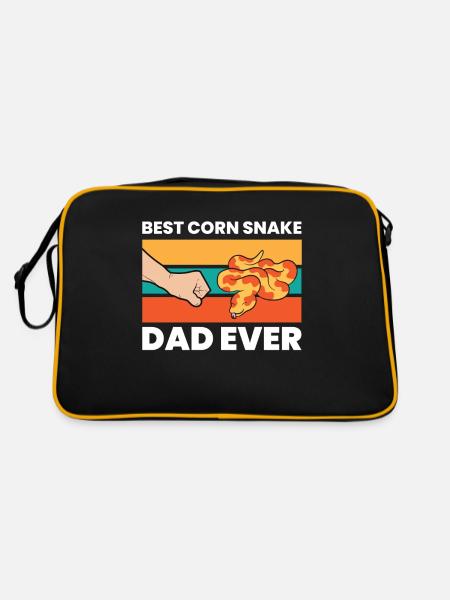 Corn Snake Pet Dad Best Corn Snake Dad Ever - Retro Bag - black/gold - Back