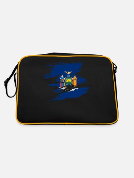 New York Pride Gift - Retro Bag - black/gold - Back