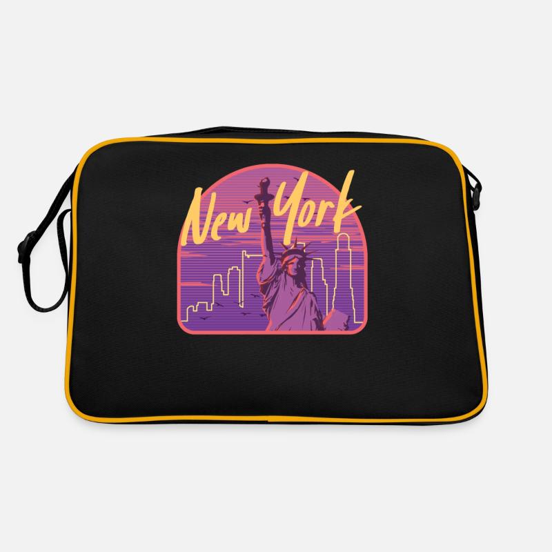 Cadeau de la Statue de la Liberté de New York Sac Retro