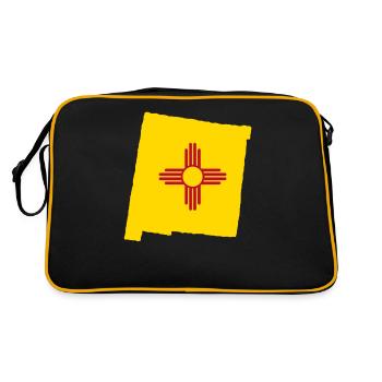 Beauty Of New Mexico gift - Retro Bag - black/gold - Back