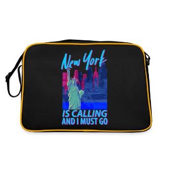 Cadeau de la ville de New York - Sac Retro - noir/or - Dos