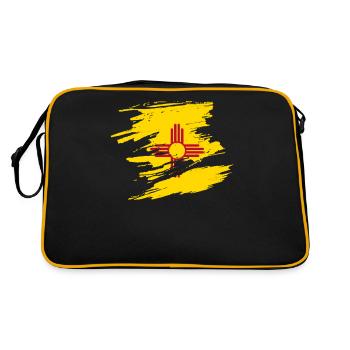 Cadeau de fierté à domicile du Nouveau-Mexique - Sac Retro - noir/or - Dos