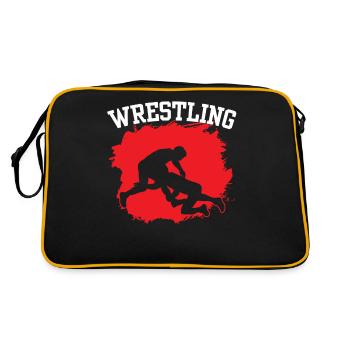 Lutteur Lutteur Lutte Lutte Lutte - Sac Retro - noir/or - Dos