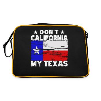 California Texas Texans Texan Pride Sayings - Retro Bag - black/gold - Back