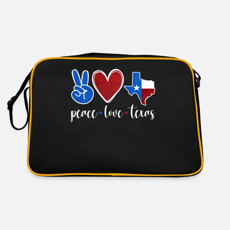 Paix Amour Texas Pride Texan Texan Sac Retro
