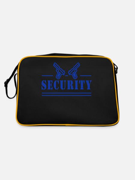 Security Bouncer Security Security Guard - Retro Bag - black/gold - Back