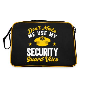 Ma voix de sécurité - Sac Retro - noir/or - Dos