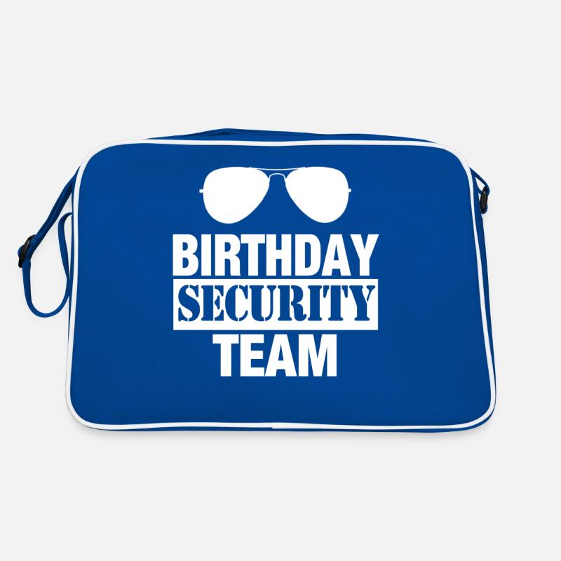 Sécurité d’anniversaire Équipe sécurité Sécurité Sac Retro