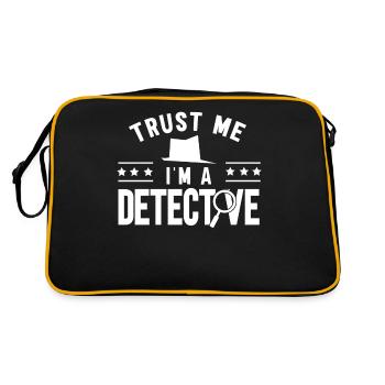 Trust me I am a detective privately - Retro Bag - black/gold - Back