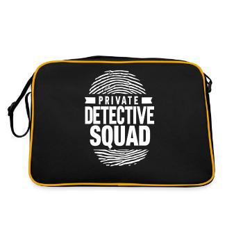 Private Detective Squad Private Detective Agency Private - Retro Bag - black/gold - Back
