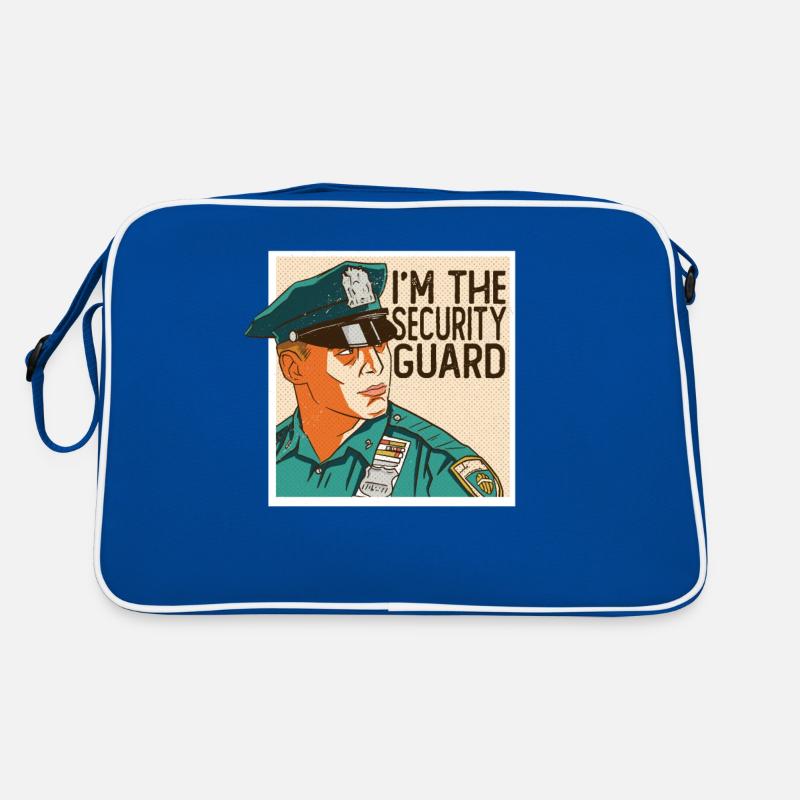 Ich Bin Der Wachmann Sicherheit Security Türsteher Retro Tasche