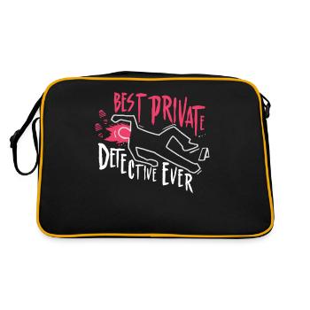 The Best Private Detective Ever Private - Retro Bag - black/gold - Back