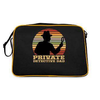 Private Detective Papa Private Detective Agency Private - Retro Bag - black/gold - Back