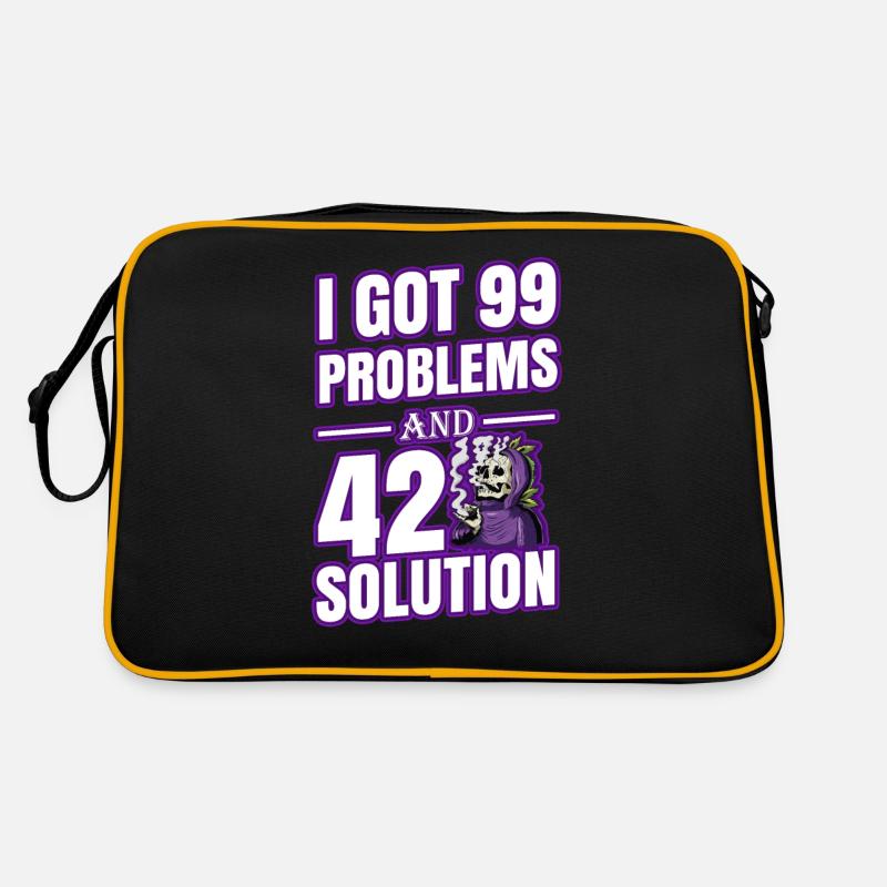 J’ai eu 99 problèmes et 420 solutions Cannabis Weed Sac Retro