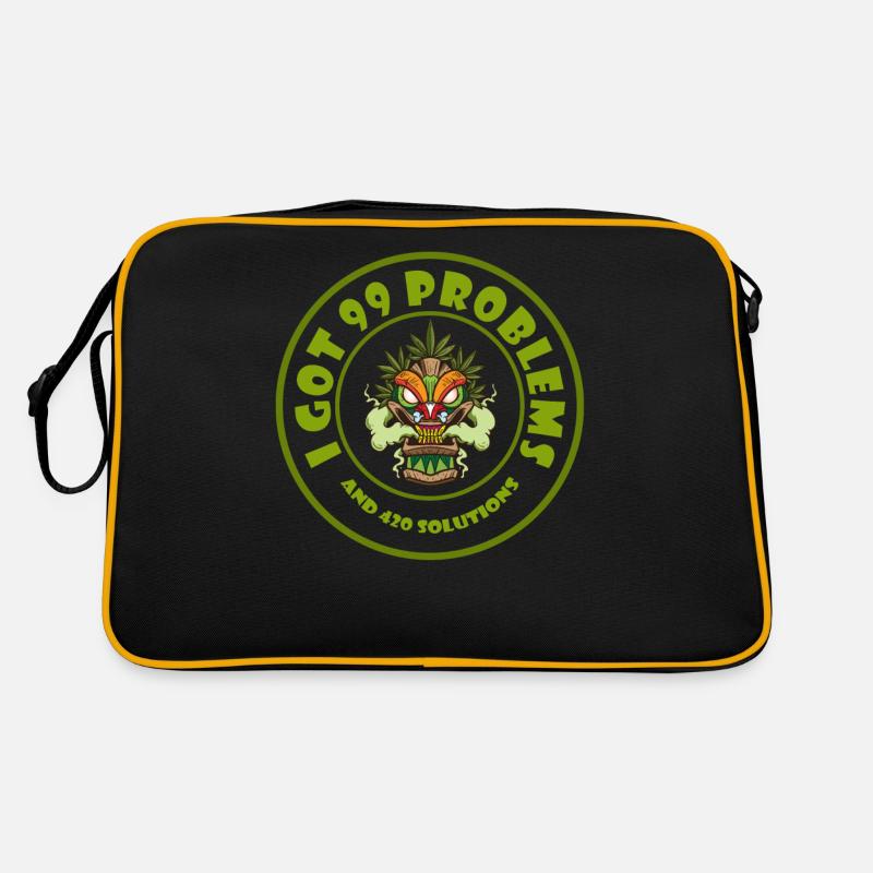 J’ai eu 99 problèmes et 420 solutions Cannabis Weed Sac Retro