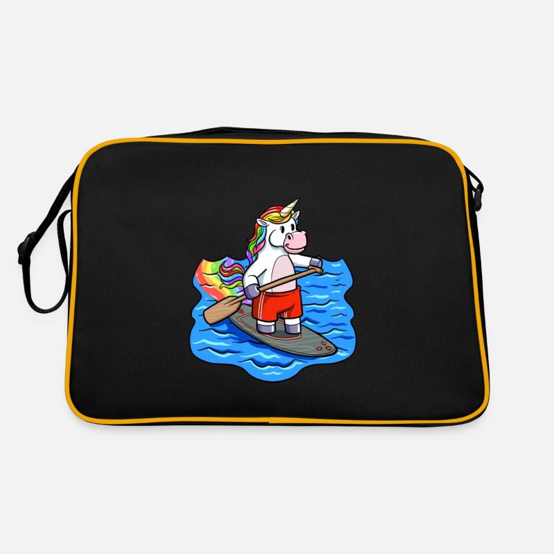 SUP Paddling Kinder Einhorn Stand Up Paddle Retro Tasche