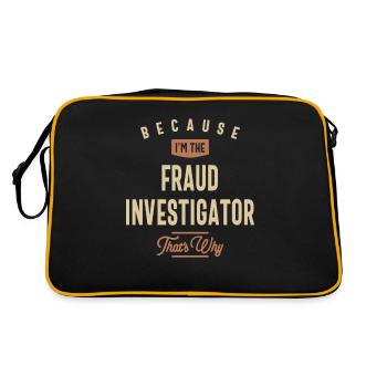 Enquêteur de fraude Profession Emploi Travailleur d’anniversaire - Sac Retro - noir/or - Dos