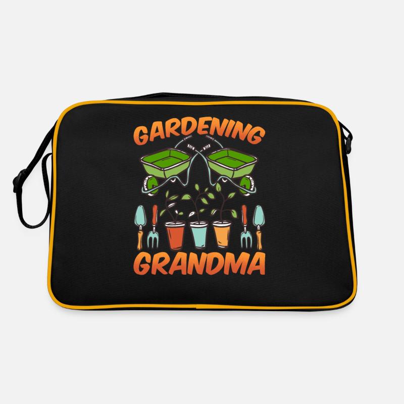Gartenarbeit Oma Großmutter Garten Gärtnerin Retro Tasche