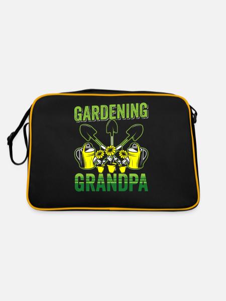Jardinage Grand-père Grand-père Jardinier - Sac Retro - noir/or - Dos