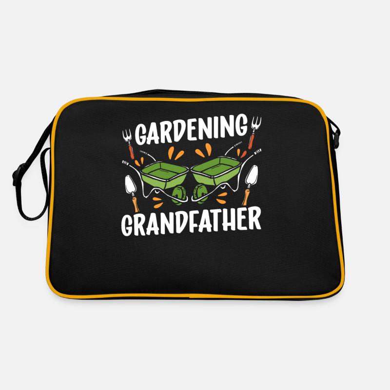 Gartenarbeit Großvater Gärtner Opa Garten Retro Tasche