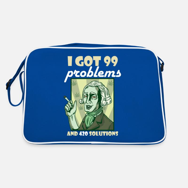 I Got 99 Problems And 420 Solutions Cannabis Weed Retro Tasche