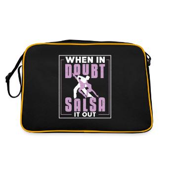 When In Doubt, Salsa It Out Danseur de salsa - Sac Retro - noir/or - Dos