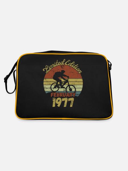 Birthday Bike Bike February 1977 - Retro Bag - black/gold - Back