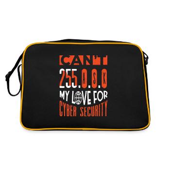 Cyber Security Professional Expert Ethical Hacker - Retro Tasche - Schwarz/Gold - Hinten