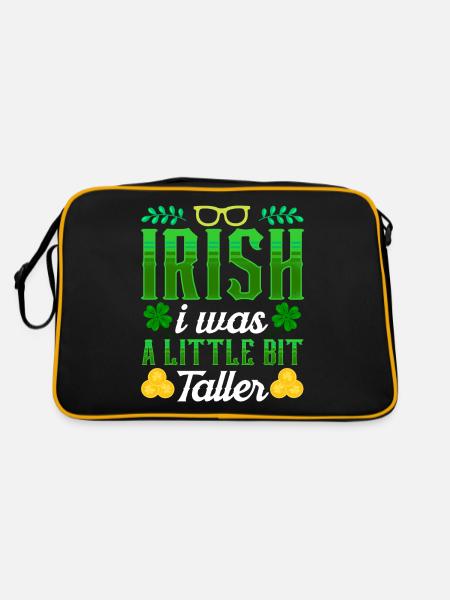 Saint-Patrick Irlandais Irlande Gaélique - Sac Retro - noir/or - Dos