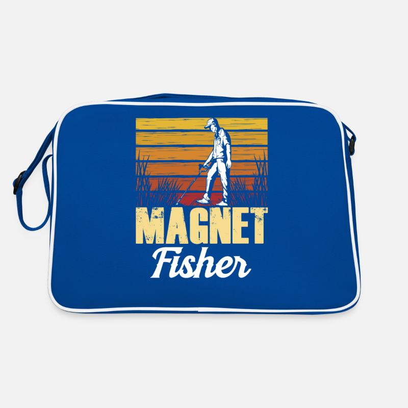 Magnetfischer Magnetfischen Magnet Retro Tasche