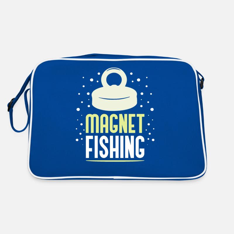 Magnetfischen Magnetfischer Magnet Retro Tasche